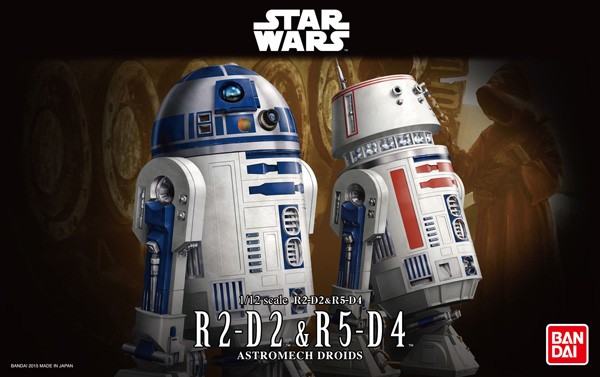 Star Wars: R2-D2 & R5-D4 1/12 Model Kit