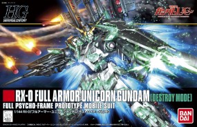Gundam UC - HGUC Full Armor Unicorn Gundam Destroy Mode 1/144 Gundam UC - HGUC Full Armor Unicorn Gundam Destroy Mode 1/144