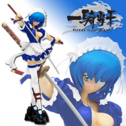 Ikki Tousen - Ryomou Shimei Maid Clothes Blue Version 1/7 Scale PVC Statue Ikki Tousen - Ryomou Shimei Maid Clothes Blue Version 1/7 Scale PVC Statue